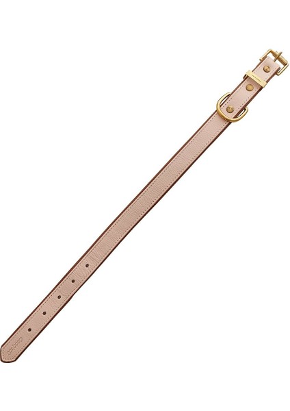 Freya Handmade Deri Köpek Tasması Pembe M (36-45CM) Cl-Fr-P-M