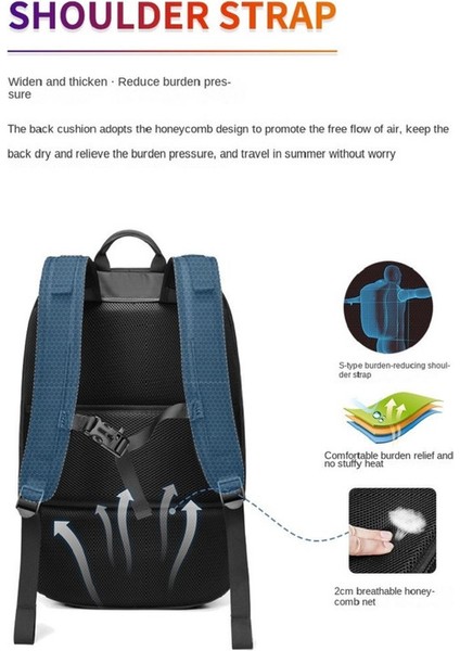 Unisex Çok Cepli Sırt Çantası - Siyah (Yurt Dışından) modelleri