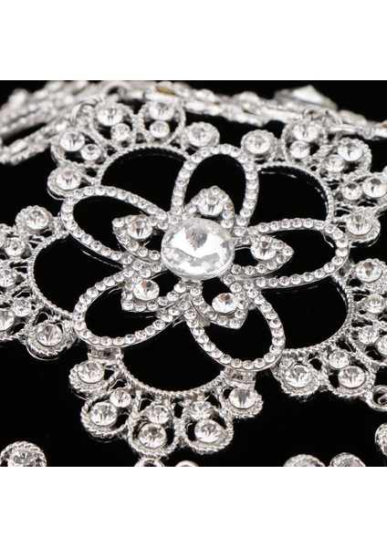 Işıltılı Rhinestone Tiaras Şapka Kristal Çiçek Headdress Gelin Saç Aksesuarı (Yurt Dışından) fiyatları
