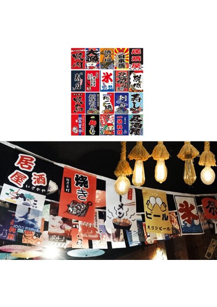Japon Tarzı Perdeleri Kiraz Kuşu Bayrakları Pongee Polyester Için Suşi Afiş (Yurt Dışından)