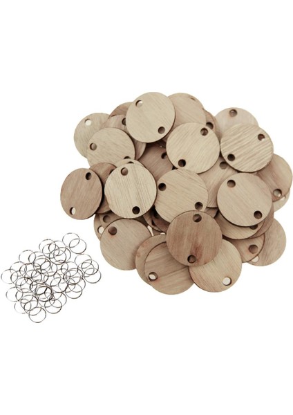 50PCS Kalp / Yuvarlak Ahşap Diskler Seti - 2. Tur, Tarif Edildiği Gibi (Yurt Dışından) fiyatları