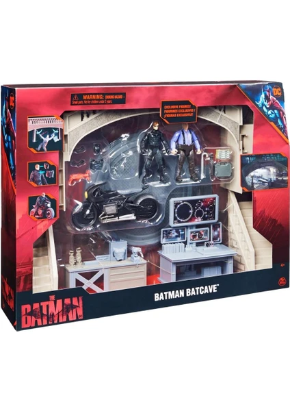 1068398 Batman Batcave Film Anları 1 Araç + 2 Figür -Spinmaster