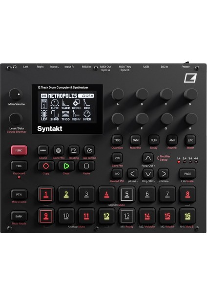 Elektron Syntakt | 12 Track Drum Computer & Synthesizer