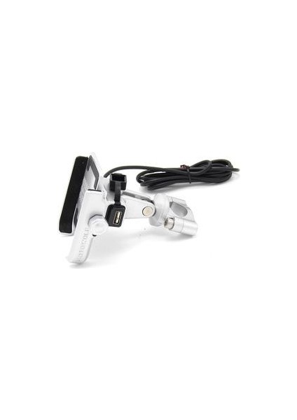 USB Şarj Cep Telefonu Tutucu Motosiklet Dönebilen Bisiklet Standı (Yurt Dışından)