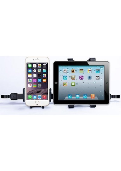 2 1 Araç Tablet Pc Telefon Tutucu Evrensel Raf 360 Derece Arka Koltuk Kafalık Dağı Standı Braketi iPad Tablet Telefon Tutucu (Yurt Dışından)
