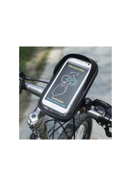 Su Geçirmez Bisiklet Bisiklet Cep Telefonu Tutucu 6.0 Inç Motosiklet Gidon Cep Telefonu Tutucu Standı Çanta iPhone x Xs 8 7 Xiaomi (Yurt Dışından)