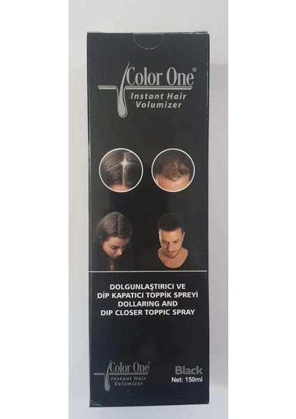 Color One  Saç Topiği Sprey Instant Saç Volumızer 150ML Siyah