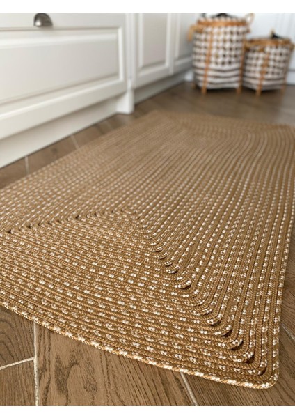 Milda Jüt Hasırlı Renkli El Örgüsü Kilim 35 fiyatları