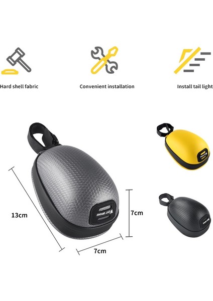 Bisiklet Bisiklet Mini Hardshell Tail Çanta Eyer Çantası (Yurt Dışından) modelleri