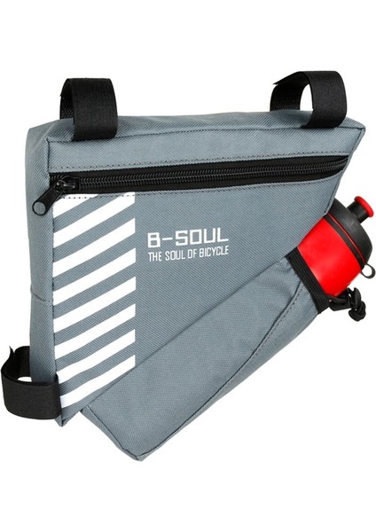 B-Soul Katı Bisiklet Ön Tüp Cep Boyut: 20.5*18*5cm Gri (Yurt Dışından) fırsatları