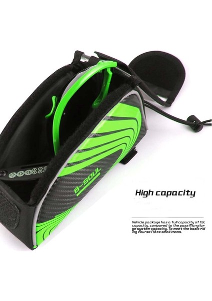 2 Pcs B-Soul Dağ Bisikleti Üst Tüp Torbası Ikili Çanta Dokunmatik Çanta Cep Telefon Çantası (Yurt Dışından) modelleri