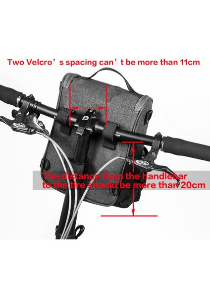 Rhinowalk Bisiklet Ön Çantası Büyük Kapasiteli Çok Fonksiyonlu Saplı Çanta Katlanır Bisiklet Elektrikli Bisiklet Torbası Tam Siyah (Yurt Dışından)
