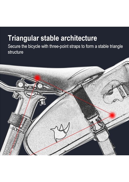 Rhinowalk TF551 2.5l Tam Su Geçirmez Bisiklet Eyer Çantası (Yurt Dışından)