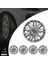 Volkswagen Polo 15 Inç Jant Kapağı Amblemli Gri 4'lü Set 124 3