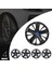 Ford Fiesta 15 Inç Uyumlu Jant Kapağı Amblemli Piano Black 4 Adet 1 Takım 215 3