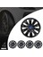 Ford Fiesta 16 Inç Jant Kapağı Amblemli Piano Black 4'lü Set 213 3