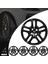 Dacia Sandero Stapway 16 Inç Uyumlu Jant Kapağı Piano Black Takım 218 3