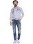 CD319B Açık Mavi Slim Fit Dar Paçalı Erkek Kot Pantolon 5