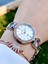 Özel Bronz Kaplama Elite Modeli Swarovski Taşlı 30 mt Su Geçirmez+Bileklik Lady Wristwatch RES.170041-A 4
