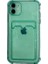 Apple iPhone 7 Plus Kılıf Silikon Şeffaf Kredi Kartlık Bölmeli Antişok Dört Köşe Darbe Korumalı 1