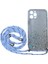 Apple iPhone 12 Pro Max Kılıf Simli Boyuna Asmalı Ipli Kamera Korumalı Kapak 1