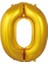 0- Rakam 16 Inc Gold Renk Balon 36 cm 1