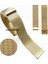 Ince Hasır Metal Saat Kordonu Sarı Çelik Hasır Kordon 24MM Kayiş 4