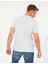 Erkek Gri Melanj Slim Fit Baskılı Bisiklet Yaka Tişört 50254025-VR091 5