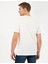 Erkek Ekru Slim Fit Baskılı Bisiklet Yaka Tişört 50254023-VR019 5