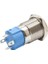 12A-P1-E 12MM Düz Yaylı Işıklı Metal Buton - Kırmızı 2