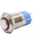 12A-G1Z-E 12MM Çıkık Anahtarlı Işıklı Metal Buton - Kırmızı 1