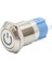 12A-P1Z-C 12MM Düz Anahtarlı Işıklı Power Metal Buton - Kırmızı 1