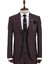 Bordo Desenli Slim Fit Takım Elbise 1