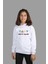 çoçuk Beyaz Kapşonlu Sweatshirt Squid Game Dijital Baskılı Iki Iplik Içi Şardonlu 1