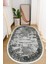 Dijital Baskılı Kaymaz Taban Yıkanabilir Oval Salon Halısı Mutfak Halısı ve Yolluk NHO-SD-309 1
