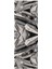 Dijital Baskılı Kaymaz Taban Yıkanabilir Modern Desenli Koridor Halısı Yolluk NHU-HT-261 2