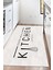 Dijital Baskılı Kaymaz Taban Yıkanabilir Kitchen Yazılı Mutfak Halısı NHM-SD-520 1