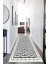 Dijital Baskılı Kaymaz Taban Yıkanabilir Modern Desenli Koridor Halısı Yolluk NHU-HS-527 1