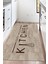 Dijital Baskılı Kaymaz Taban Yıkanabilir Kitchen Yazılı Mutfak Halısı NHM-SD-519 1