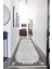 Dijital Baskılı Kaymaz Taban Yıkanabilir Modern Desenli Koridor Halısı Yolluk NHU-HT-1480 1