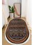 Dijital Baskılı Kaymaz Taban Yıkanabilir Oval Salon Halısı Mutfak Halısı ve Yolluk NHO-HT-978 1