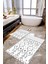 Dijital Baskılı Kaymaz Taban Yıkanabilir 2'li Banyo Paspası Halı Takımı NH-KLZT-SD-557 1