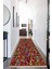 Dijital Baskılı Kaymaz Taban Yıkanabilir Modern Desenli Koridor Halısı Yolluk NHU-HS-379 1