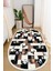 Dijital Baskılı Kaymaz Taban Yıkanabilir Oval Salon Halısı Mutfak Halısı ve Yolluk NHO-HT-1030 1