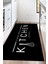 Dijital Baskılı Kaymaz Taban Yıkanabilir Kitchen Yazılı Mutfak Halısı NHM-SD-518 1