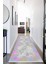 Dijital Baskılı Kaymaz Taban Yıkanabilir Modern Desenli Koridor Halısı Yolluk NHU-SD-232 1