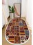 Dijital Baskılı Kaymaz Taban Yıkanabilir Oval Salon Halısı Mutfak Halısı ve Yolluk NHO-HT-1518 1