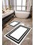 Dijital Baskılı Kaymaz Taban Yıkanabilir 2'li Banyo Paspası Halı Takımı NH-KLZT-HS-552 1