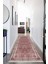 Dijital Baskılı Kaymaz Taban Yıkanabilir Modern Desenli Koridor Halısı Yolluk NHU-HT-240 1