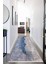 Dijital Baskılı Kaymaz Taban Yıkanabilir Modern Desenli Koridor Halısı Yolluk NHU-HT-740 1